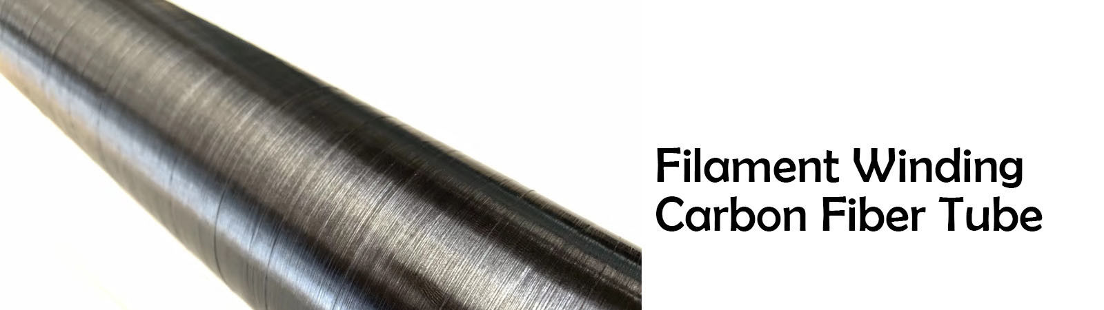 Tubo de la fibra de carbono de la herida del filamento