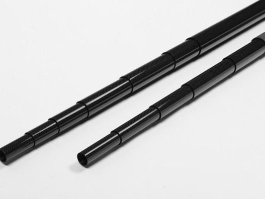 Conical Type 3K Carbon Fiber Telescopic Tubes / Rod Use In Ship Mast
