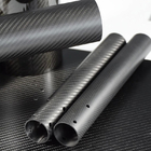 100% 3K Carbon Fiber Round Tubings High Modulus Lightweight
