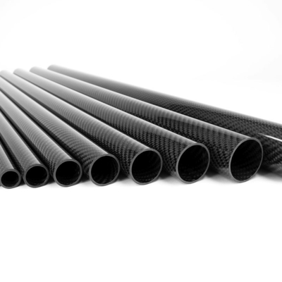 3K Twill Roll Wrapped Flexible Carbon Fiber Tube Corrosion Resistance