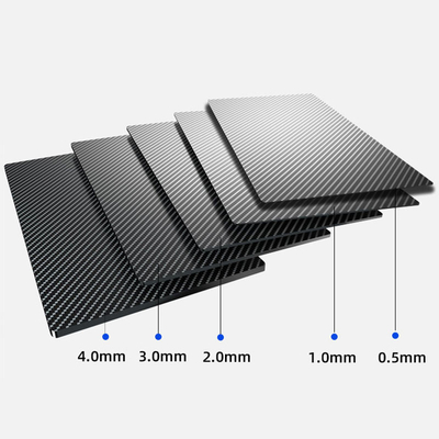 Waterproof High Strength Carbon Fiber Sheet Customized Sizes Various Color