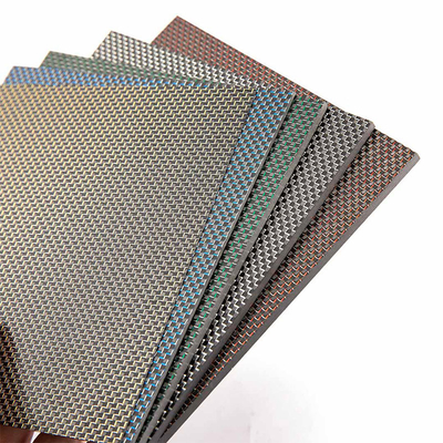 Waterproof High Strength Carbon Fiber Sheet Customized Sizes Various Color