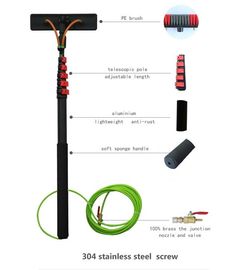 High Stiffness 100% 3K Carbon Fiber Telescopic Pole Water Fed Adjustable Cleaning Pole