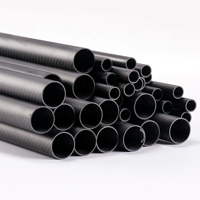 High Strength Carbon Tube Woven Finish Roll Wrapped Tube 30x28 1000mm