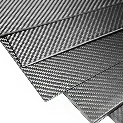 Light Weight Glossy Or Matte Surface Silver Color Carbon Fiber Plate / Sheet