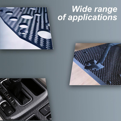 Light Weight Glossy Or Matte Surface Silver Color Carbon Fiber Plate / Sheet