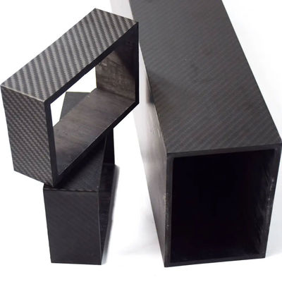 3K Full Carbon Fiber Square Tube , High Strength Length 500mm OD 10mm 15mm 20mm 22mm 25mm 30mm
