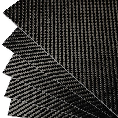 Thinnest of 0.2mm 0.3mm 3K Weave Glossy Matte Corrosion Resistant Carbon Fiber Sheet