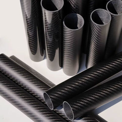 Roll Wrapped Carbon Fiber Tube Glossy Surface 8mm 10mm 12m 14mm 16mm 18mm 20mm 22mm
