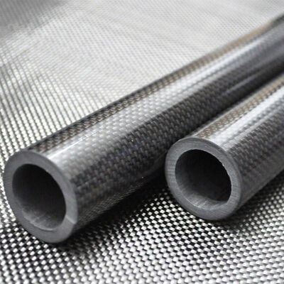 High Modulus Carbon Fiber Tube | Ultra High Strength CFRP Round Pipe Lightweight Composite Tubing Custom Size