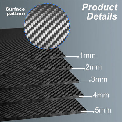 Custom Sizes & Thickness Available 3K Carbon Fiber Laminate Sheet for Industrial Applications