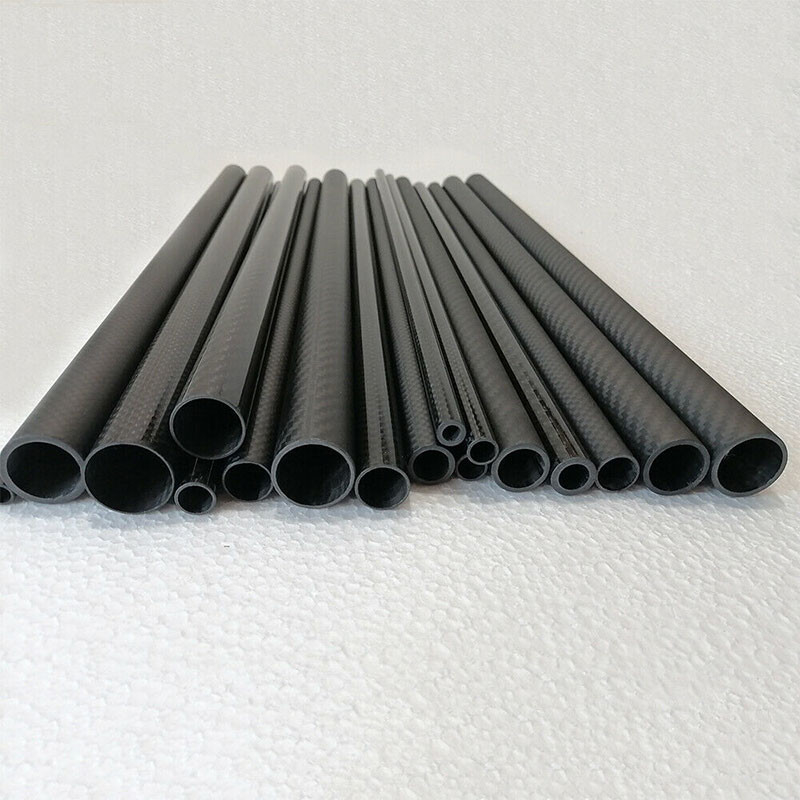 High Strength Carbon Tube Woven Finish Roll Wrapped Tube 30x28 1000mm