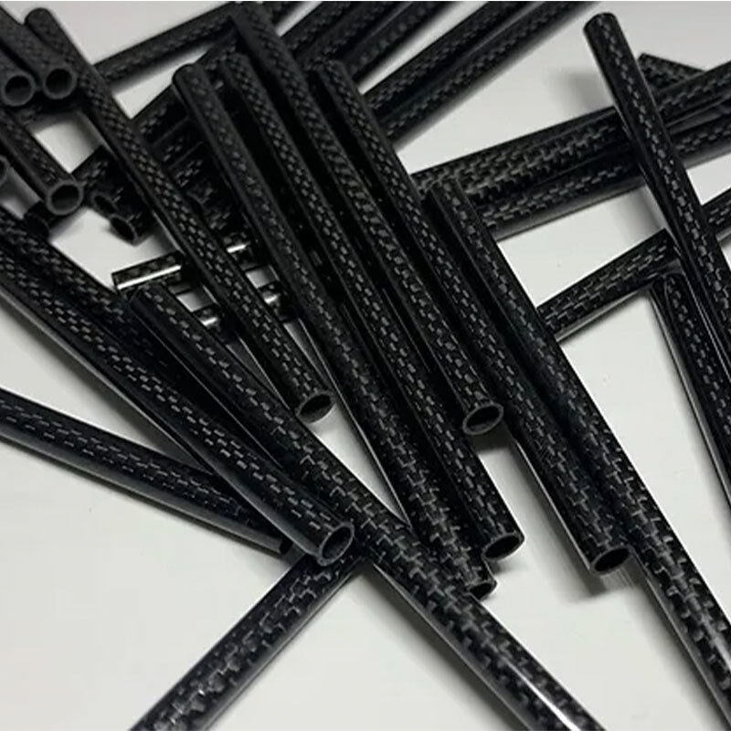 3K Twill Glossy Surface High Strength Carbon Fiber Round Tube Composite Pipe