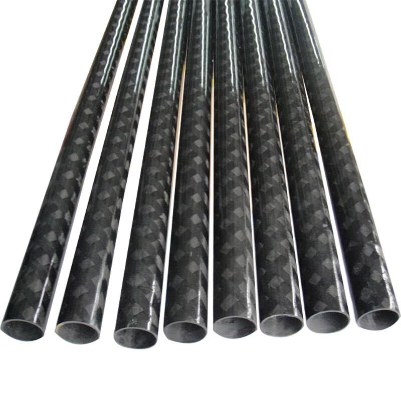 3K Twill Carbon Fiber Round Tube Strong Lightweight Carbon Fiber Pole for Industrial Applications