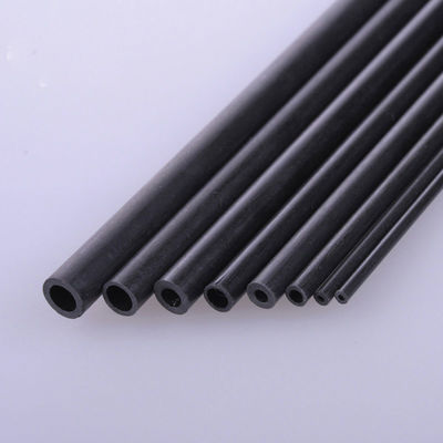 Tubo de fibra de carbono pultrusionado resistente a la corrosión, 10 mm DE * 8 mm DI * 1000 mm L
