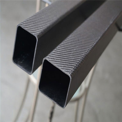 Tubo cuadrado de fibra de carbono 3K de alta resistencia, calidad superior, acabado liso