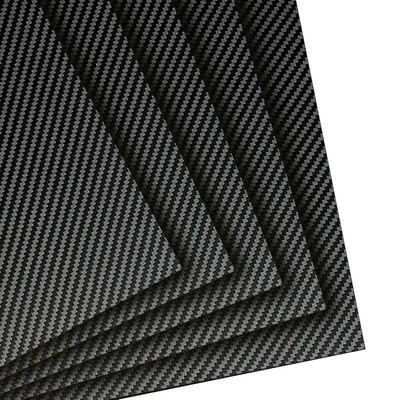 100% 3K Plain / Twill Teje Hoja de fibra de carbono Brillante / Matt Placa de fibra de carbono